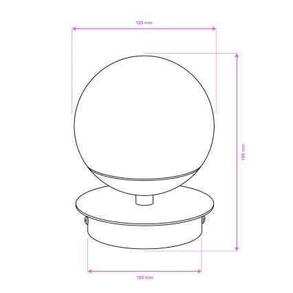Brilagi - LED vannas istabas sienas gaismeklis BALL LED/6W/230V 3000/4000/6500K IP44 spīdīgs hroms
