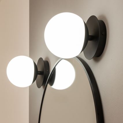 Brilagi - LED vannas istabas sienas gaismeklis BALL LED/6W/230V 3000/4000/6500K IP44 melns