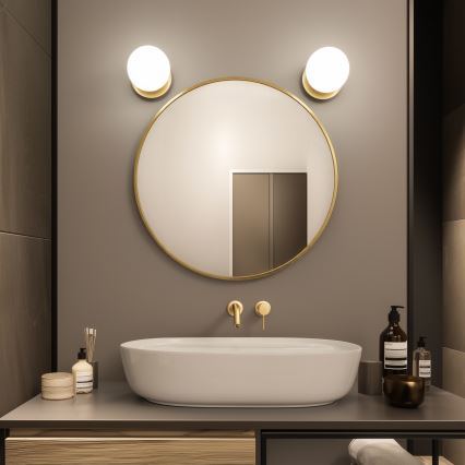 Brilagi - LED Vannas istabas sienas gaismeklis BALL LED/6W/230V 3000/4000/6500K IP44 zelta krāsā