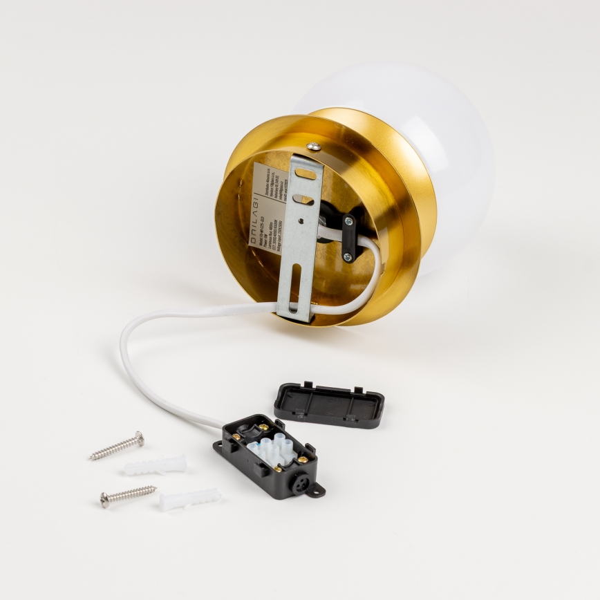 Brilagi - LED Vannas istabas sienas gaismeklis BALL LED/6W/230V 3000/4000/6500K IP44 zelta krāsā