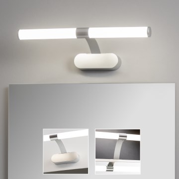 Brilagi - LED vannas istabas spoguļa apgaismojums 2 in 1 TUBEO LED/6W/230V 40 cm IP44 sudraba