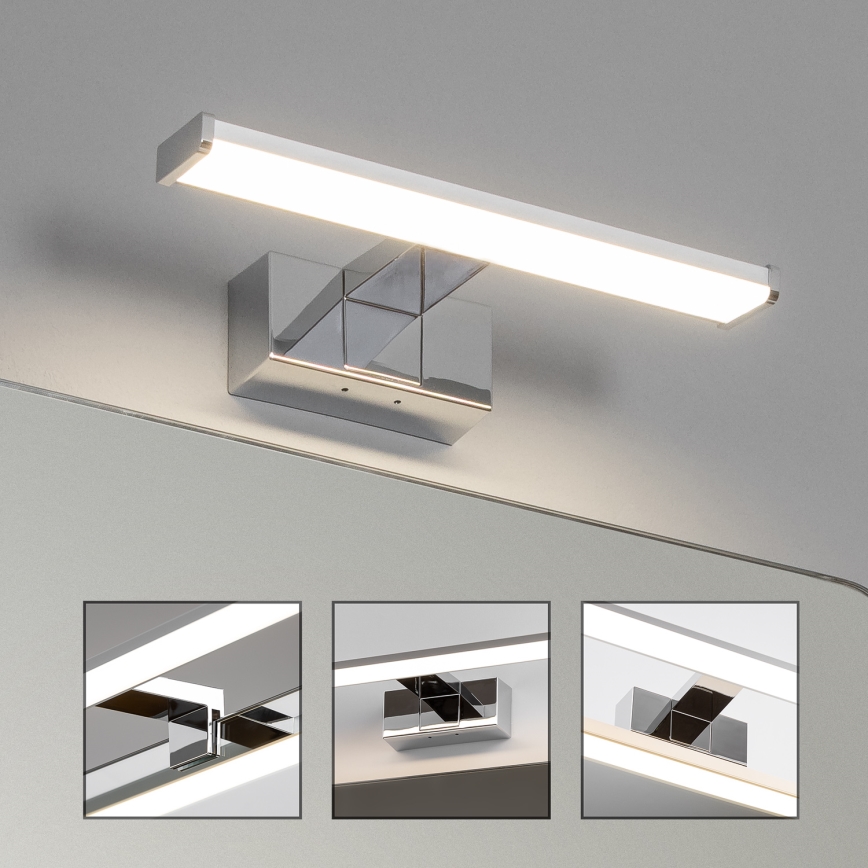 Brilagi - LED vannas istabas spoguļa apgaismojums 3-in-1 VESTRA LED/6W/230V 30 cm IP44 spīdīgs hroms