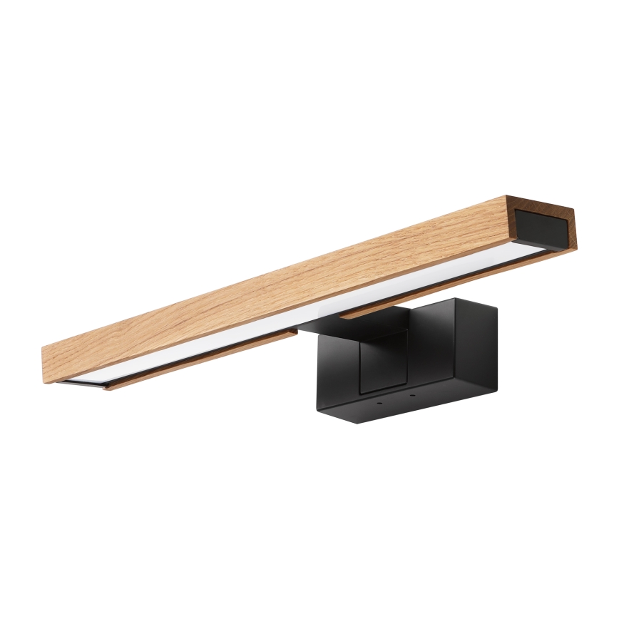 BRILAGI - LED vannas istabas spoguļa apgaismojums 3 vienā WOODY MIRROR LED/8W/230V IP44 melns/ozols