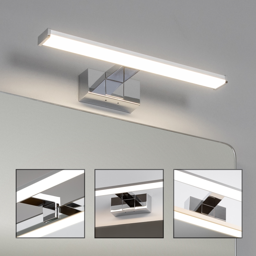 Brilagi - LED vannas istabas spoguļa apgaismojums 3 vienā VESTRA LED/8W/230V 40 cm IP44 spīdīgs hroms