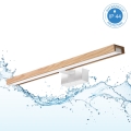 Brilagi - LED vannas istabas spoguļa apgaismojums 3-vienā WOODY MIRROR LED/12W/230V 60 cm IP44 balta/ozols