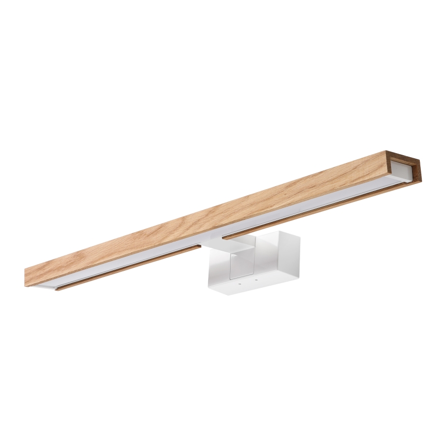 Brilagi - LED vannas istabas spoguļa apgaismojums 3-vienā WOODY MIRROR LED/12W/230V 60 cm IP44 balta/ozols