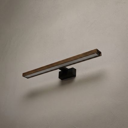 BRILAGI - LED vannas istabas spoguļa apgaismojums 3 vienā WOODY MIRROR LED/12W/230V IP44 melna/ozols valrieksts