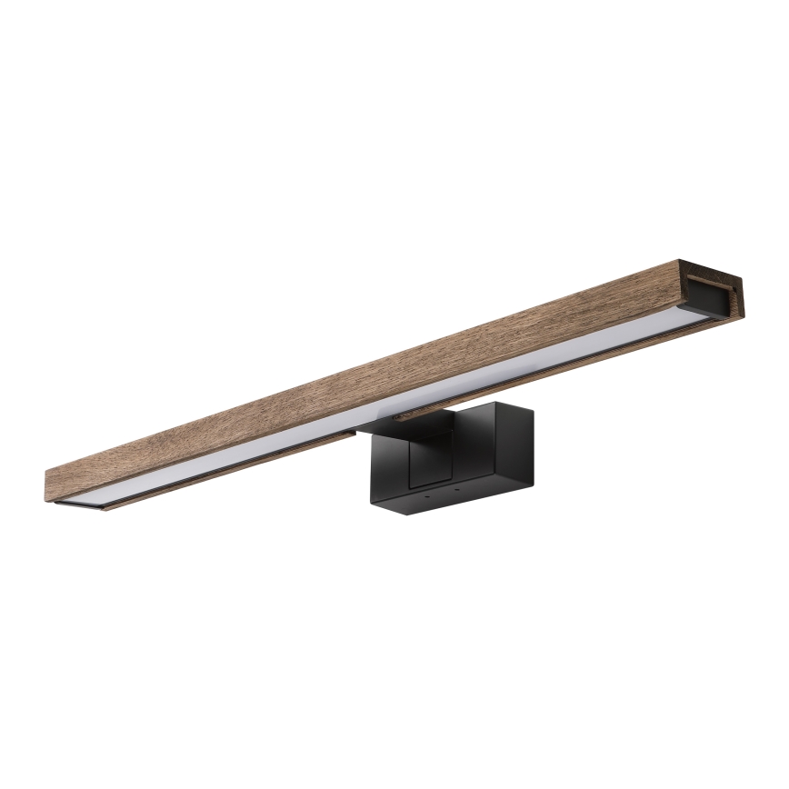 BRILAGI - LED vannas istabas spoguļa apgaismojums 3 vienā WOODY MIRROR LED/12W/230V IP44 melna/ozols valrieksts