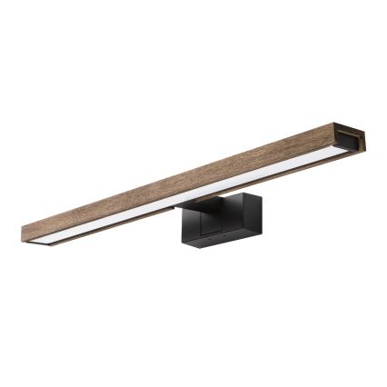 BRILAGI - LED vannas istabas spoguļa apgaismojums 3 vienā WOODY MIRROR LED/12W/230V IP44 melna/ozols valrieksts
