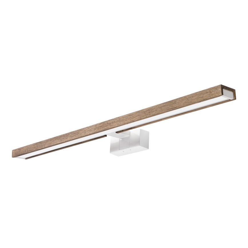 BRILAGI - LED vannas istabas spoguļa apgaismojums 3 vienā WOODY MIRROR LED/15W/230V 80 cm IP44 balta/ozols-valrieksts