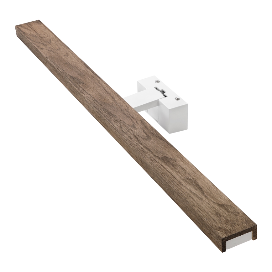 BRILAGI - LED vannas istabas spoguļa apgaismojums 3 vienā WOODY MIRROR LED/15W/230V 80 cm IP44 balta/ozols-valrieksts
