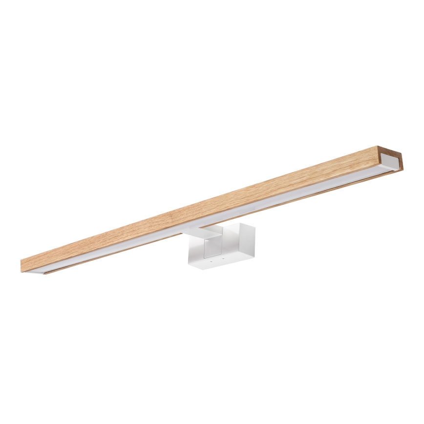 Brilagi - vannas istabas spoguļa LED apgaismojums 3 vienā WOODY MIRROR LED/15W/230V 80 cm IP44 balts/ozols