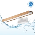 Brilagi - LED vannas istabas spoguļa apgaismojums 3 vienā WOODY MIRROR LED/8W/230V 40 cm IP44 balts/ozols