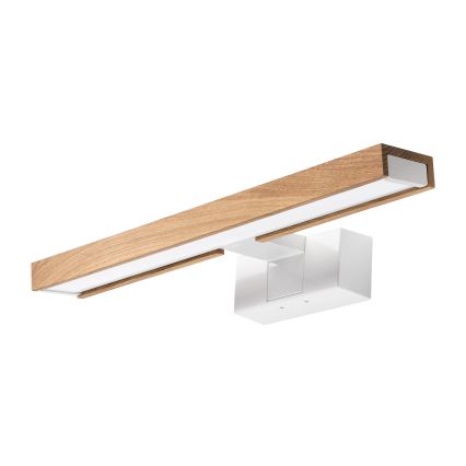 Brilagi - LED vannas istabas spoguļa apgaismojums 3 vienā WOODY MIRROR LED/8W/230V 40 cm IP44 balts/ozols
