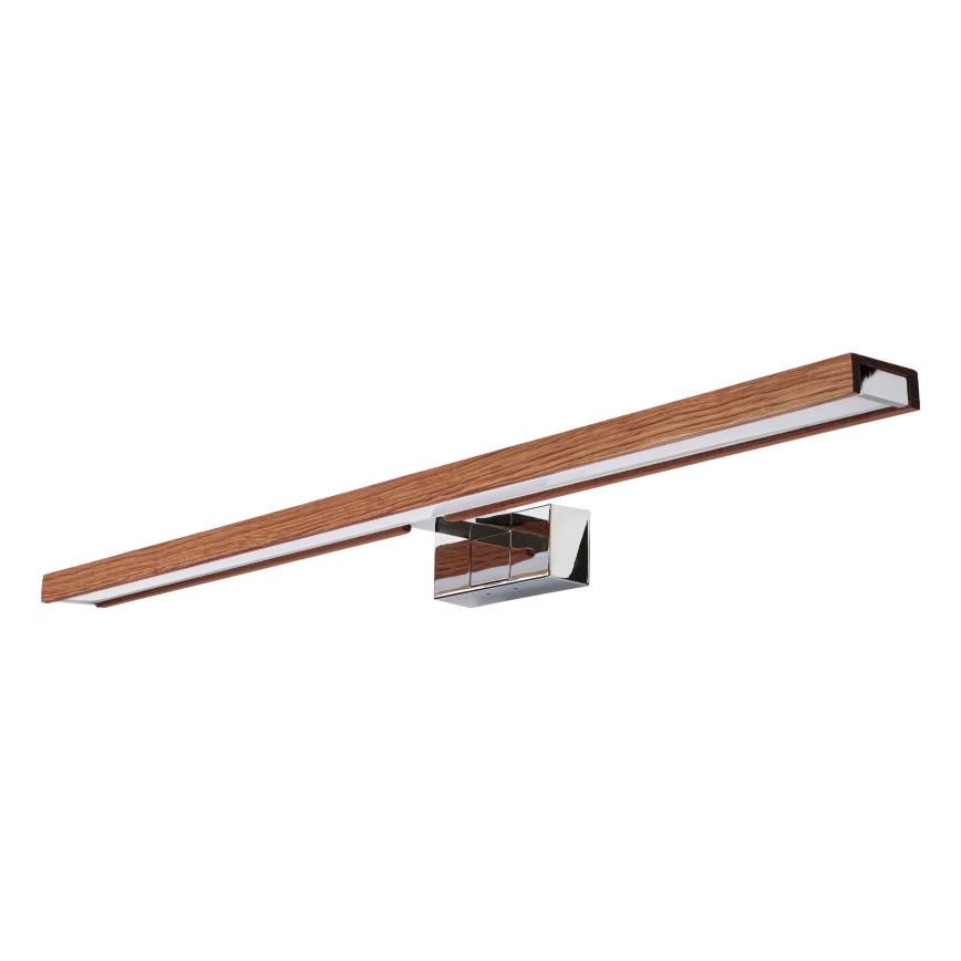 BRILAGI - LED vannas istabas spoguļa apgaismojums 3 vienā WOODY MIRROR LED/15W/230V 80 cm IP44 spīdīgs hroms/ozols ķirsis