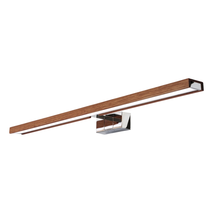 BRILAGI - LED vannas istabas spoguļa apgaismojums 3 vienā WOODY MIRROR LED/15W/230V 80 cm IP44 spīdīgs hroms/ozols ķirsis