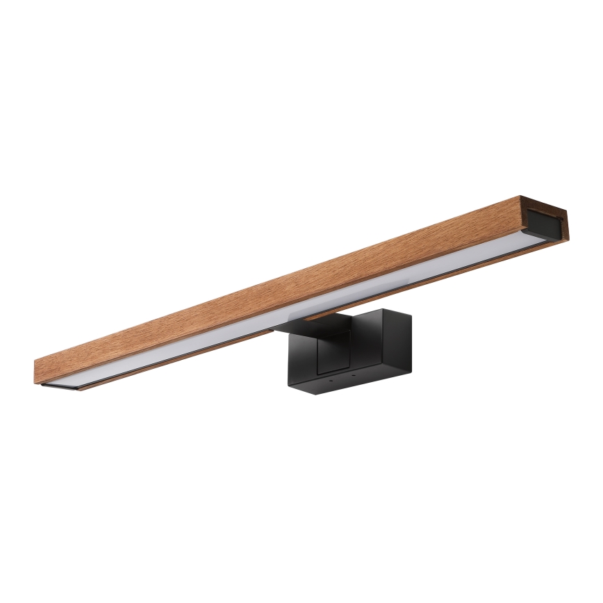 BRILAGI - LED vannas istabas spoguļa apgaismojums 3 vienā WOODY MIRROR LED/12W/230V 60 cm IP44 melna/ozols ķirsis