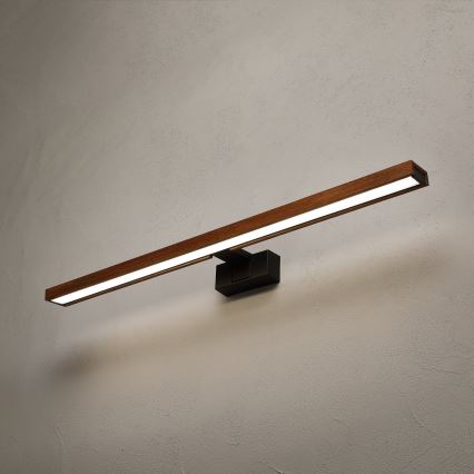 BRILAGI - LED vannas istabas spoguļa apgaismojums 3v1 WOODY MIRROR LED/15W/230V 80 cm IP44 melns/ozols ķirsis