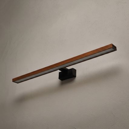 BRILAGI - LED vannas istabas spoguļa apgaismojums 3v1 WOODY MIRROR LED/15W/230V 80 cm IP44 melns/ozols ķirsis