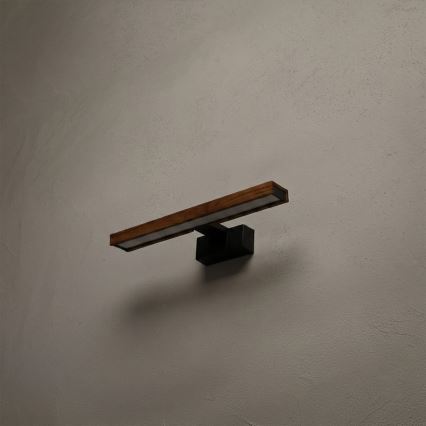 BRILAGI - LED vannas istabas spoguļa apgaismojums 3 vienā WOODY MIRROR LED/8W/230V 40 cm IP44 melns/ozols