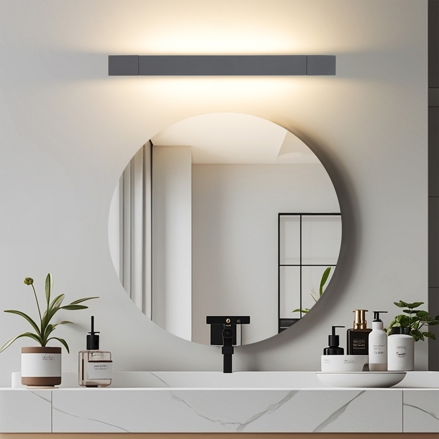 Brilagi - AQUA LINE LED spoguļa apgaismojums vannas istabai, LED/12W/230V, 45 cm, IP44, antracīts, CRI 90