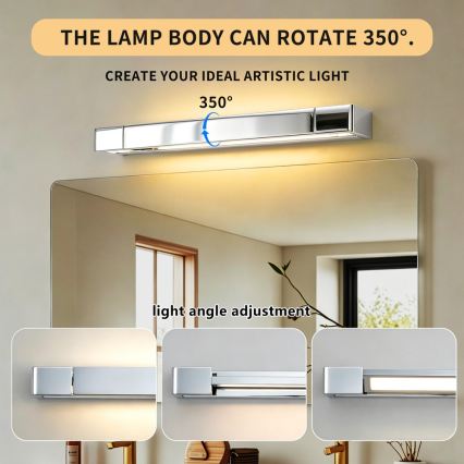 BRILAGI - LED vannas istabas spoguļa apgaismojums AQUA LINE LED/12W/230V 45 cm IP44 spīdīgs hroms CRI 90