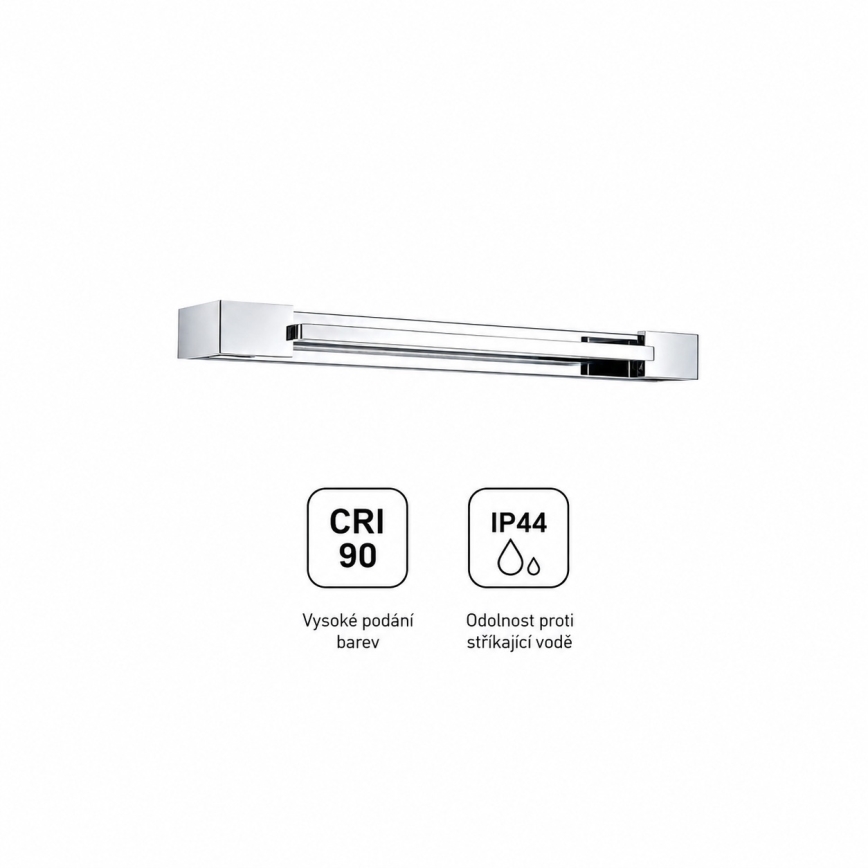 BRILAGI - LED vannas istabas spoguļa apgaismojums AQUA LINE LED/12W/230V 45 cm IP44 spīdīgs hroms CRI 90
