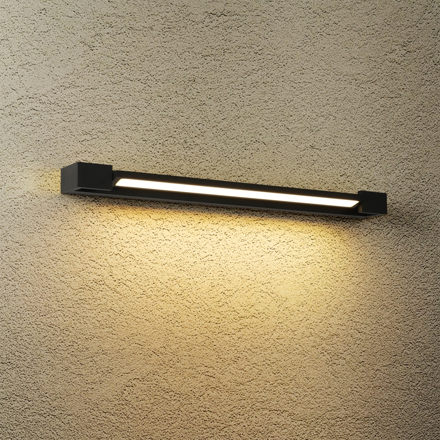 Brilagi - LED spoguļa apgaismojums vannas istabai AQUA LINE LED/18W/230V 60 cm IP44 melns CRI 90