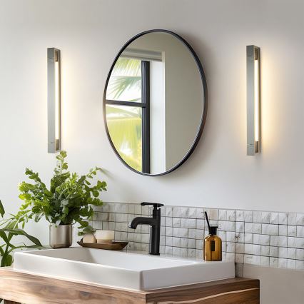 Brilagi - LED vannas istabas spoguļa apgaismojums AQUA LINE LED/18W/230V 60 cm IP44 spīdīgs hroms CRI 90