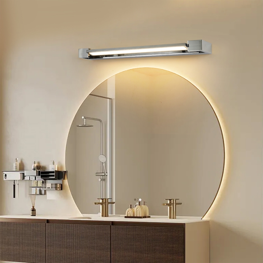 Brilagi - LED vannas istabas spoguļa apgaismojums AQUA LINE LED/18W/230V 60 cm IP44 spīdīgs hroms CRI 90