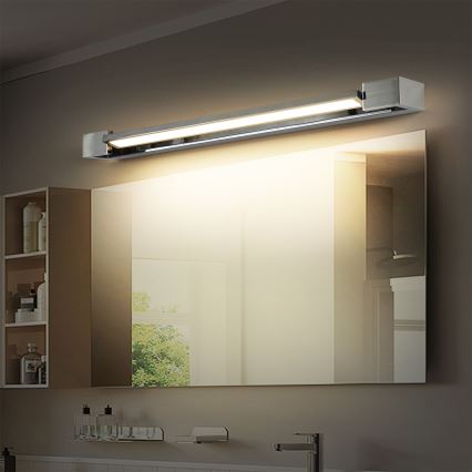 Brilagi - LED vannas istabas spoguļa apgaismojums AQUA LINE LED/18W/230V 60 cm IP44 spīdīgs hroms CRI 90