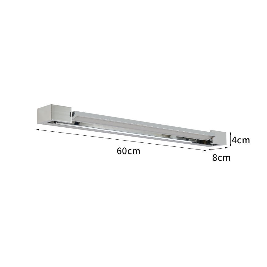 Brilagi - LED vannas istabas spoguļa apgaismojums AQUA LINE LED/18W/230V 60 cm IP44 spīdīgs hroms CRI 90