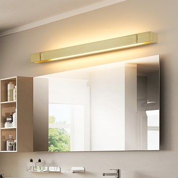 Brilagi - LED vannas istabas spoguļa apgaismojums AQUA LINE LED/18W/230V 60 cm IP44 zelta krāsa CRI 90