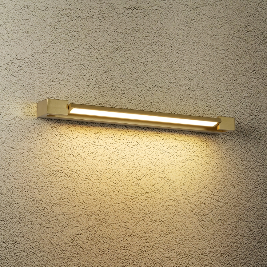 Brilagi - LED vannas istabas spoguļa apgaismojums AQUA LINE LED/18W/230V 60 cm IP44 zelta krāsa CRI 90