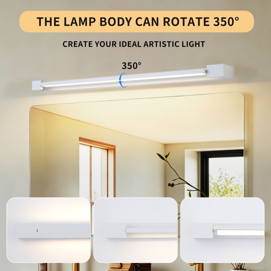 BRILAGI - LED vannas istabas spoguļa apgaismojums AQUA LINE LED/20W/230V 80 cm IP44 balts CRI 90