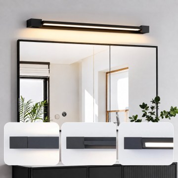 BRILAGI - LED vannas istabas spoguļa apgaismojums AQUA LINE LED/20W/230V 80 cm IP44 melns CRI 90