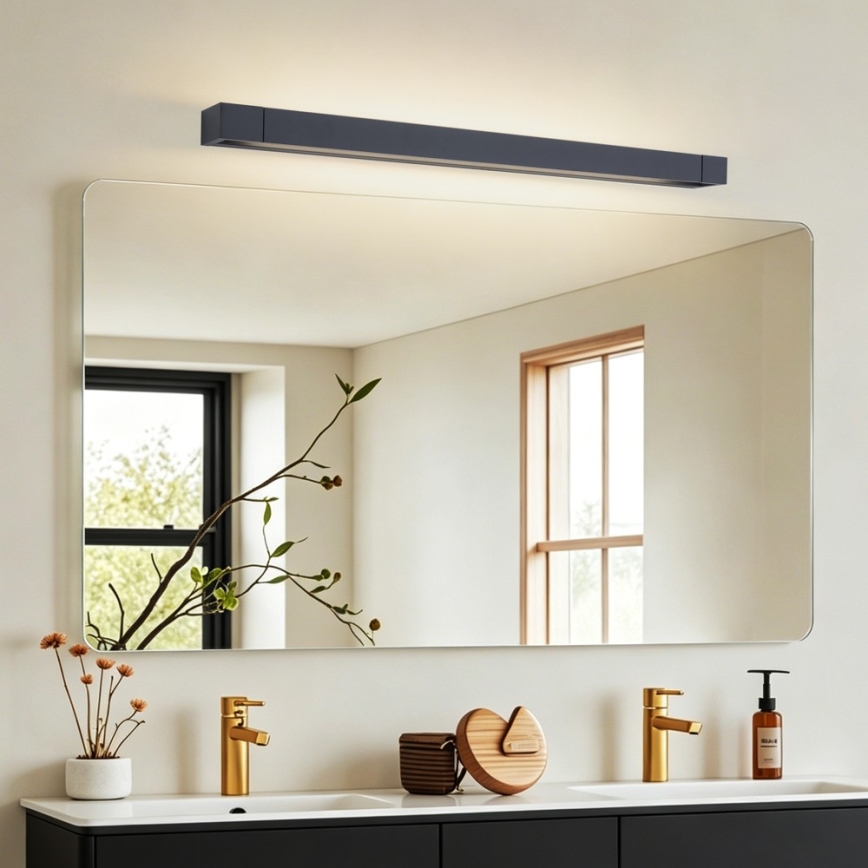BRILAGI - LED vannas istabas spoguļa apgaismojums AQUA LINE LED/20W/230V 80 cm IP44 melns CRI 90