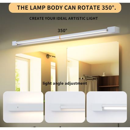 Brilagi - LED vannas istabas spoguļa apgaismojums AQUA LINE LED/36W/230V 120 cm IP44 balts CRI 90