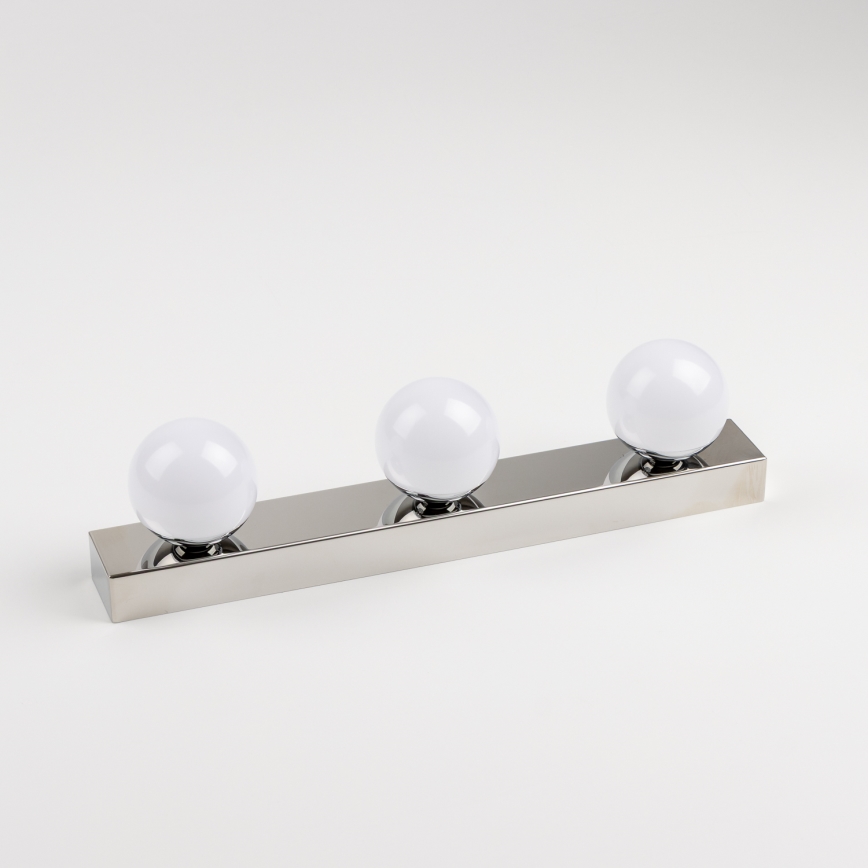 Brilagi - LED vannas istabas spoguļa apgaismojums HOLLYWOOD 3xLED/3W/230V 39 cm IP44 spīdīgs hroms