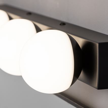 Brilagi - LED vannas istabas spoguļa apgaismojums HOLLYWOOD 3xLED/3W/230V 39 cm IP44 melns