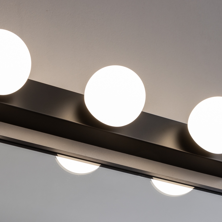 Brilagi - LED vannas istabas spoguļa apgaismojums HOLLYWOOD 3xLED/3W/230V 39 cm IP44 melns
