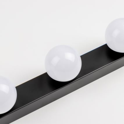 Brilagi - LED vannas istabas spoguļa apgaismojums HOLLYWOOD 3xLED/3W/230V 39 cm IP44 melns