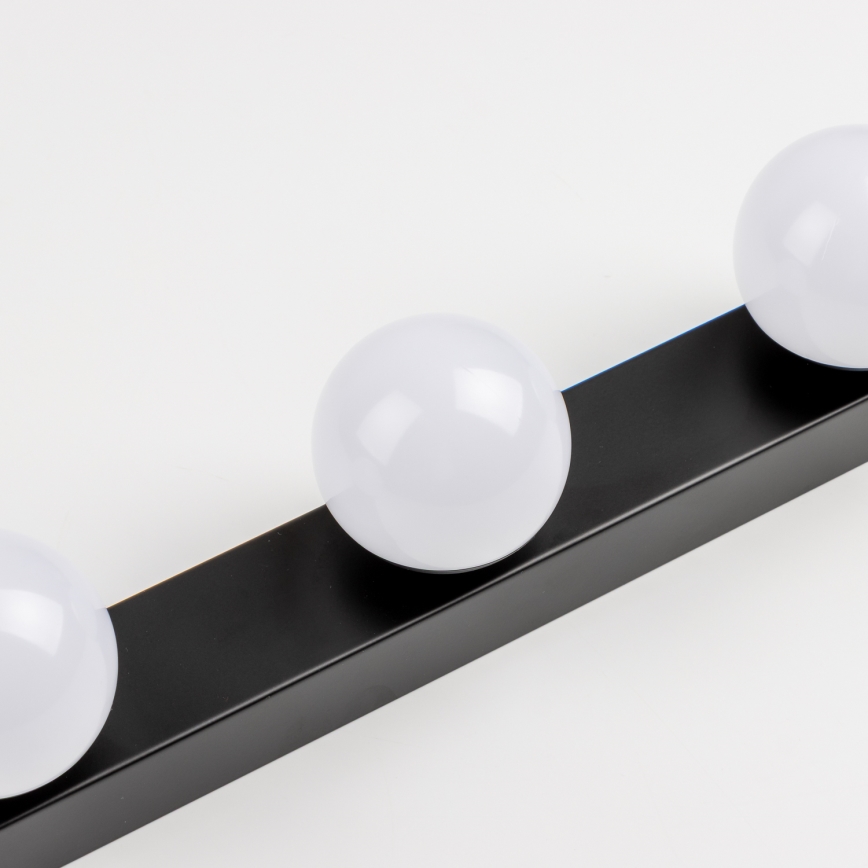Brilagi - LED vannas istabas spoguļa apgaismojums HOLLYWOOD 3xLED/3W/230V 39 cm IP44 melns