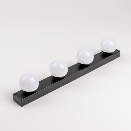 Brilagi - LED vannas istabas spoguļa apgaismojums HOLLYWOOD 4xLED/3W/230V 53 cm IP44 melns