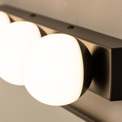 Brilagi - LED vannas istabas spoguļa apgaismojums HOLLYWOOD 4xLED/3W/230V 53 cm IP44 melns