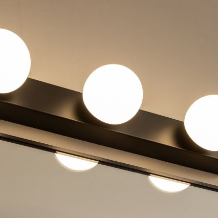 Brilagi - LED vannas istabas spoguļa apgaismojums HOLLYWOOD 4xLED/3W/230V 53 cm IP44 melns