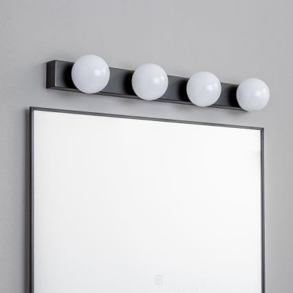 Brilagi - LED vannas istabas spoguļa apgaismojums HOLLYWOOD 4xLED/3W/230V 53 cm IP44 melns