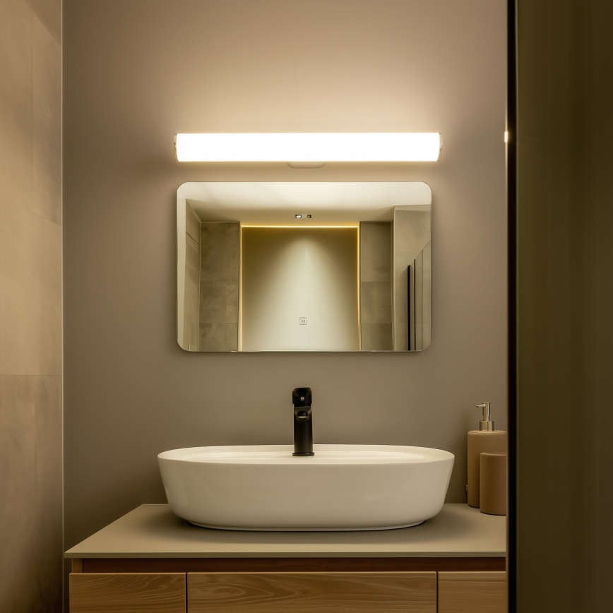 Brilagi - LED spoguļa apgaismojums vannas istabai TUBE LED/15W/230V 3000/4000/6500K IP44 spīdīgs hroms