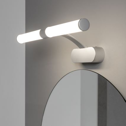 Brilagi - LED vannas istabas spoguļa apgaismojums 2 in 1 TUBEO LED/6W/230V 40 cm IP44 sudraba