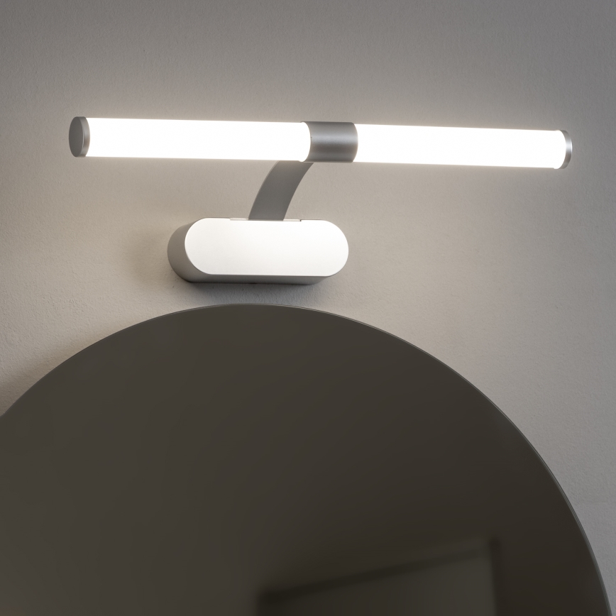 Brilagi - LED vannas istabas spoguļa apgaismojums 2 in 1 TUBEO LED/6W/230V 40 cm IP44 sudraba